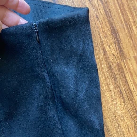 Zara basics black faux suede leather pants size XS - Picture 9 of 11